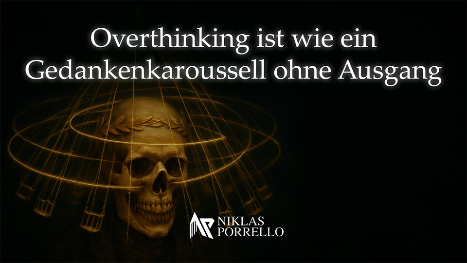 Illustration: Overthinking als Gedankenkaroussell
