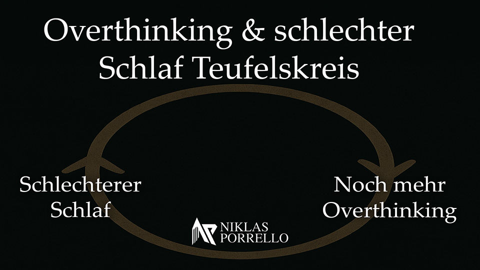 Overthinking und schlechterer Schlaf Teufelskreis