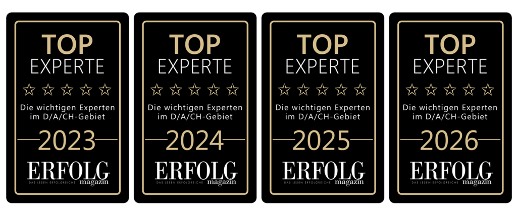 4-fache Auszeichnung als Top Experten vom ERFOLG Magazin - Niklas Porrello
